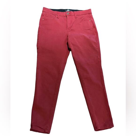 LulaRoe Womens Size 30 Crimson Red Skinny Jeans - Picture 2 of 5